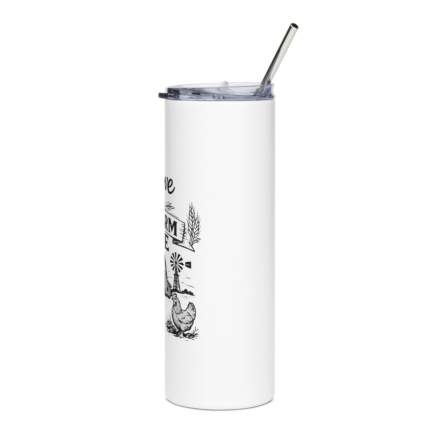Farm Life Stainless Steel Tumbler – "I Love My Farm Life" 20oz
