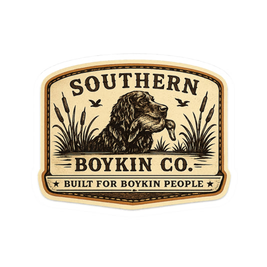 Southern Boykin Co. Sticker — 'Built for Boykin People' Dog Decal