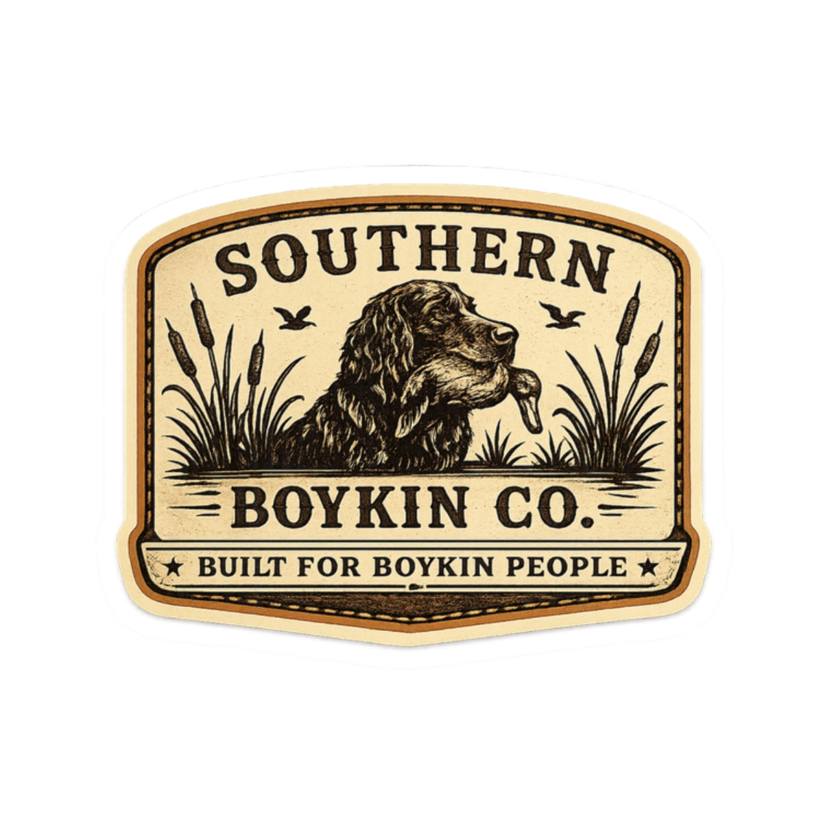 Southern Boykin Co. Sticker — 'Built for Boykin People' Dog Decal