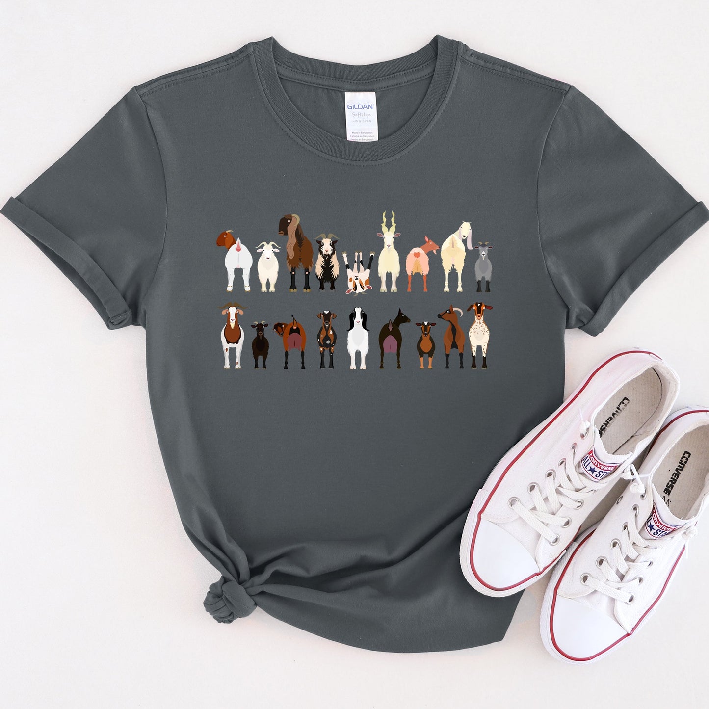 Goat Lovers Super Soft Tees, Farm Animal Shirts, Illustration, Breeds