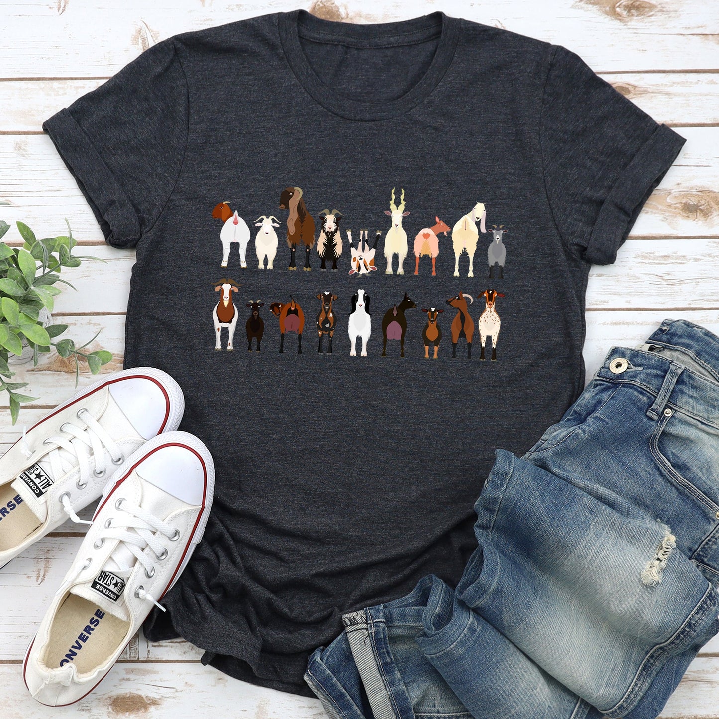 Goat Lovers Super Soft Tees, Farm Animal Shirts, Illustration, Breeds