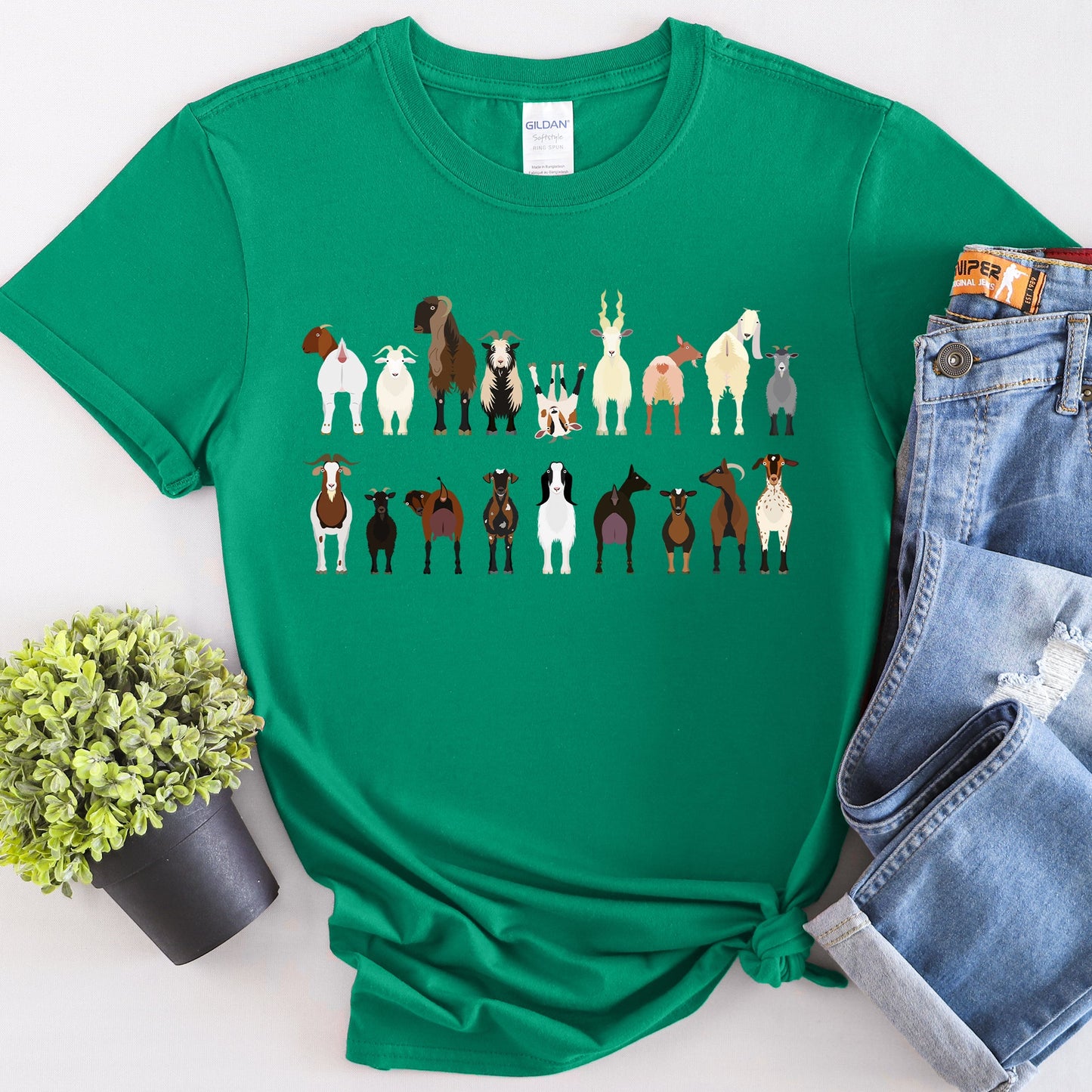 Goat Lovers Super Soft Tees, Farm Animal Shirts, Illustration, Breeds