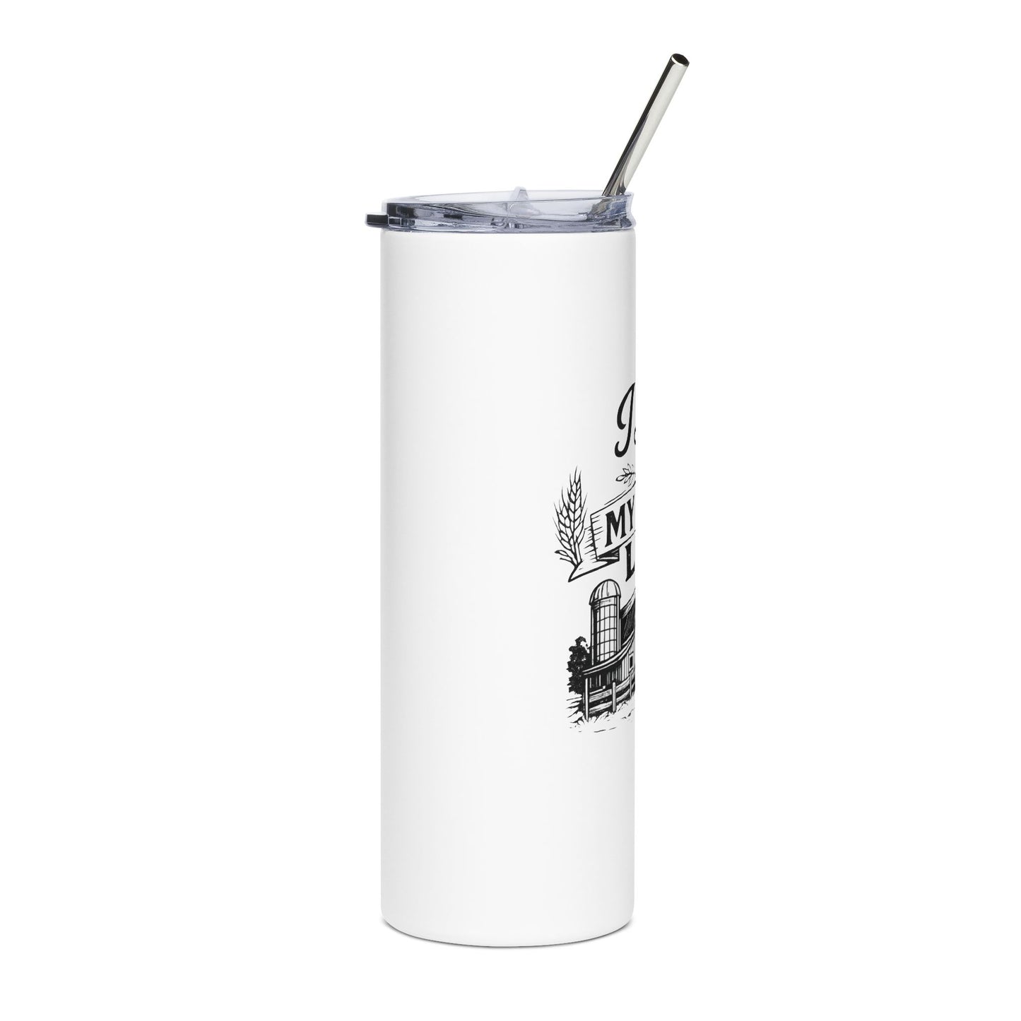 Farm Life Stainless Steel Tumbler – "I Love My Farm Life" 20oz