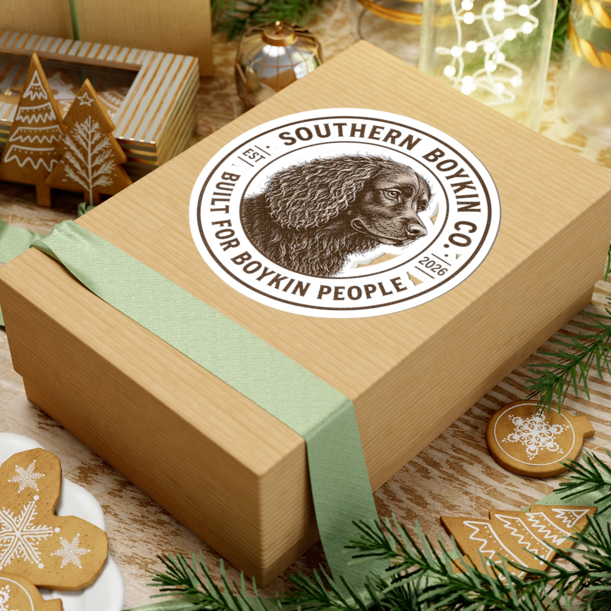 Southern Boykin Co. Sticker — 'Built for Boykin People' Dog Decal